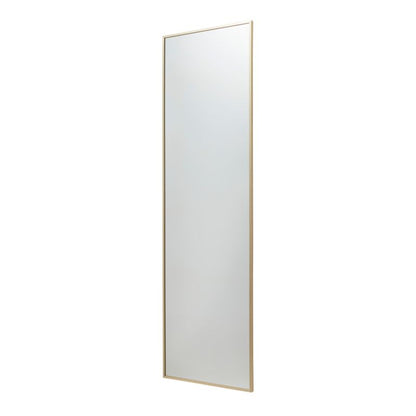 Rektangulært spejl GoodHome Muhely 40 x 140 cm i guldfarvet metalramme
