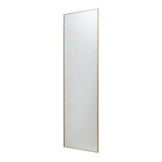 Rektangulært spejl GoodHome Muhely 40 x 140 cm i guldfarvet metalramme