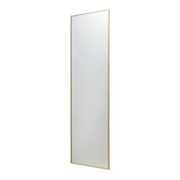 Rektangulært spejl GoodHome Muhely 40 x 140 cm i guldfarvet metalramme
