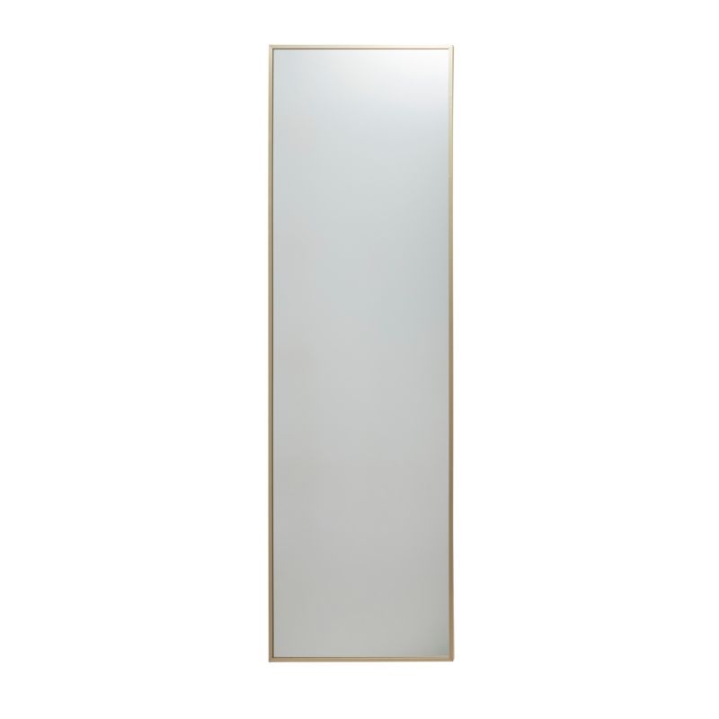 Rektangulært Spejl 140 x 40 cm Guld Aluminiumsramme