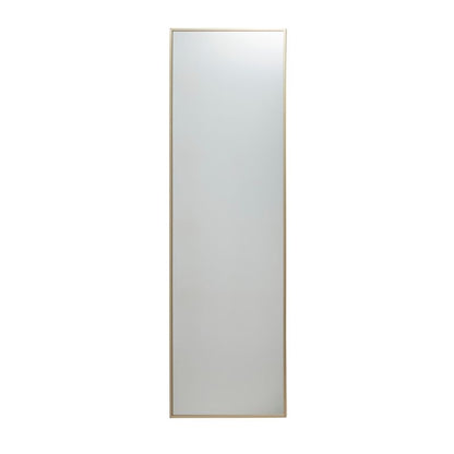 Rektangulært Spejl 140 x 40 cm Guld Aluminiumsramme
