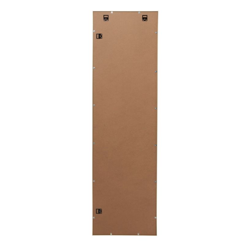 Rektangulært spejl GoodHome Muhely 40 x 140 cm i guldfarvet metalramme