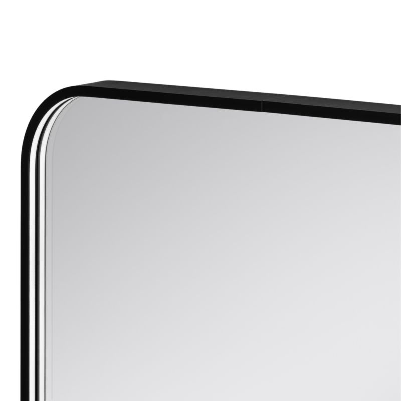 LED-spejl Rektangulært 60 x 80 cm Sort med Dæmper
