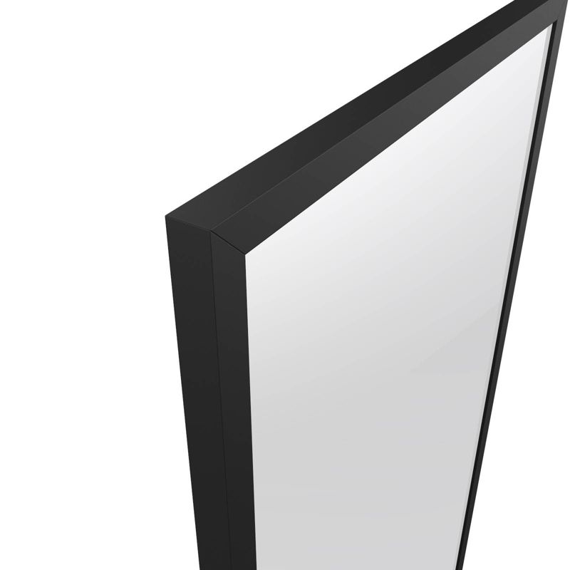 Rektangulært spejl Loft 163 x 43 cm i sort ramme