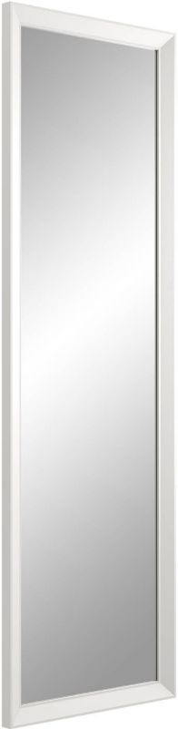 Rektangulært spejl Paris 47 x 147 cm i hvid ramme