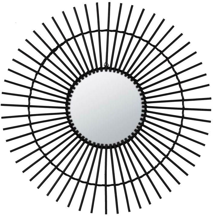 Splendid Birma spejl 70 cm sort