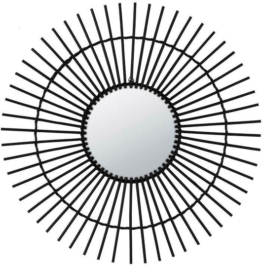 Splendid Birma spejl 70 cm sort