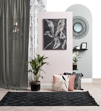 Splendid Birma spejl 70 cm sort