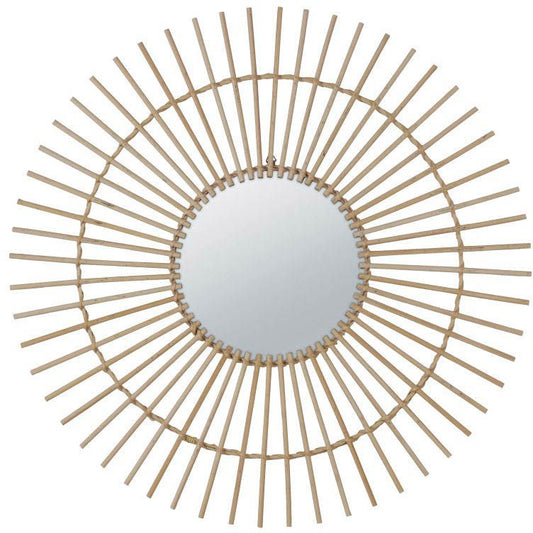 Splendid Birma spejl 70 cm naturlig