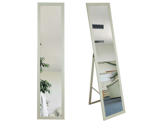 BD Art fritstående spejl til garderobe i skandinavisk stil 155 x 35,8 cm, blegnet eg