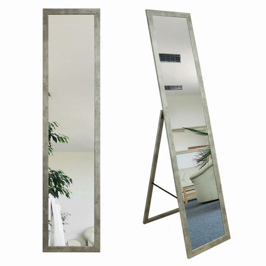 BD Art stående spejl til garderobe i skandinavisk stil 155 x 35,8 cm betonfarve, 1 stk.
