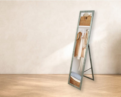 BD Art stående spejl til garderobe i skandinavisk stil 155 x 35,8 cm betonfarve, 1 stk.