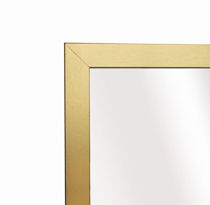 BD Art fritstående spejl til garderobe i skandinavisk stil 155 x 35,8 cm i guldfarve, 1 stk.