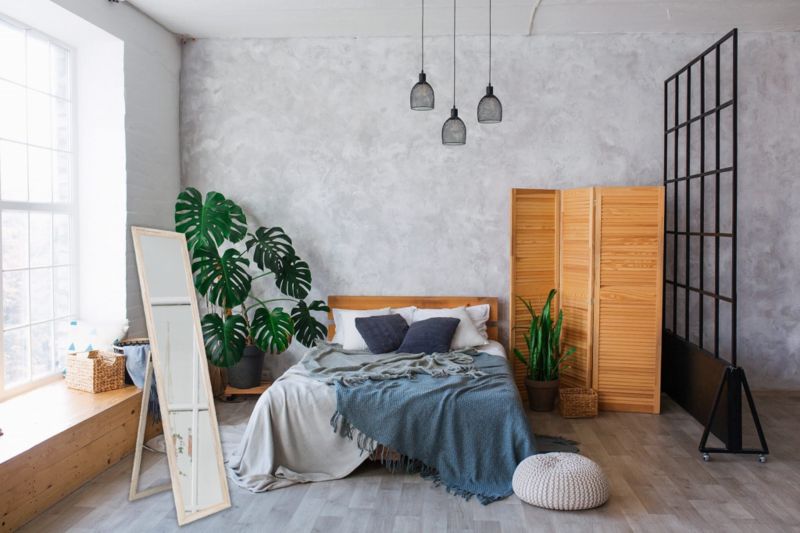 Stående spejl BD art til garderobe i skandinavisk stil 155 x 35,8 cm blegnet fyrretræ 1 stk.