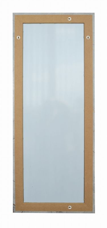 Hængespejl BD art i dekorativ ramme 120x50 cm betonfarvet med gulddetaljer til stue, værelse og soveværelse, 1 stk.