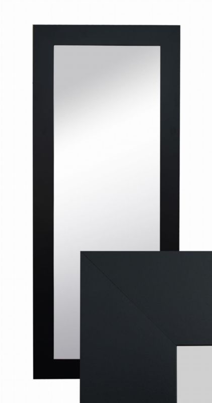 BD art hængespejl i dekorativ sort ramme 120x50 cm til stue og soveværelse, 1 stk.