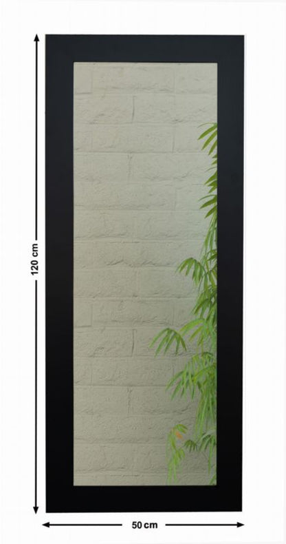 BD art hængespejl i dekorativ sort ramme 120x50 cm til stue og soveværelse, 1 stk.