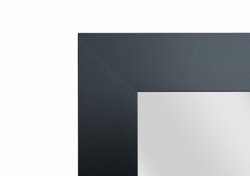 BD art hængespejl i dekorativ sort ramme 120x50 cm til stue og soveværelse, 1 stk.