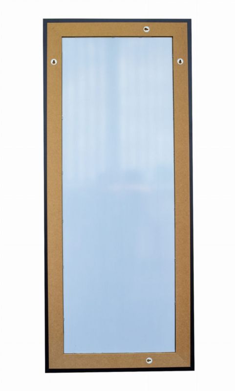 BD art hængespejl i dekorativ sort ramme 120x50 cm til stue og soveværelse, 1 stk.