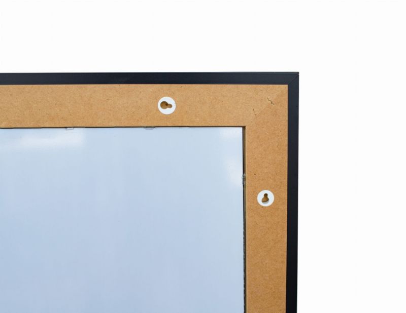 BD art hængespejl i dekorativ sort ramme 120x50 cm til stue og soveværelse, 1 stk.