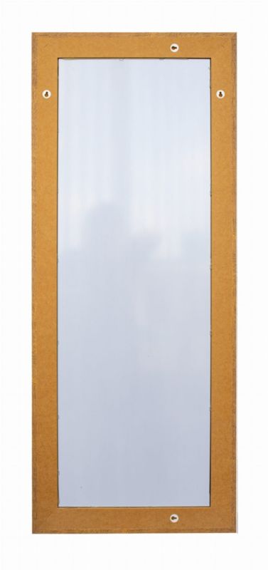 BD art hængespejl i dekorativ ramme 120x50 cm i olieret egetræ til stue, værelse og soveværelse, 1 stk.