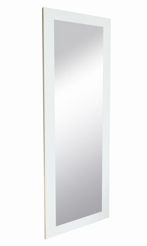 BD art væghængt spejl i dekorativ ramme 120x50 cm, hvidvasket fyrretræ til stue, værelse og soveværelse, 1 stk.