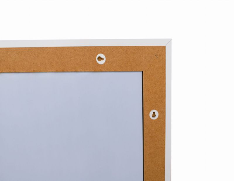BD art hængespejl i dekorativ ramme 150x50 cm, hvid til stue og soveværelse, 1 stk.
