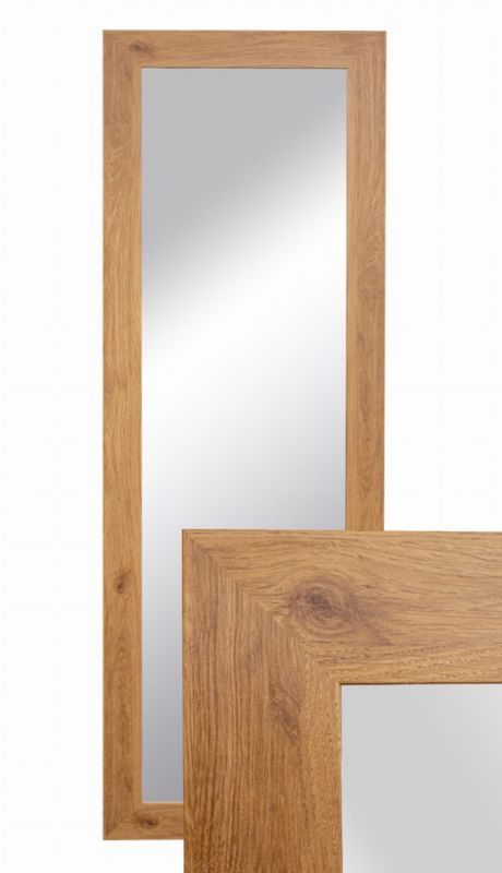 Hængende spejl BD art i dekorativ ramme 150x50 cm i egetræ til stue, værelse og soveværelse, 1 stk.
