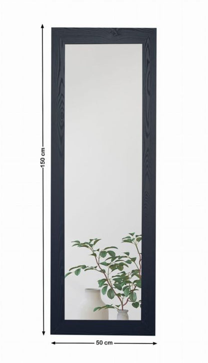 BD art hængespejl i dekorativ ramme 150x50 cm i sibiu-lærk til stue og soveværelse, 1 stk.