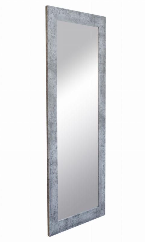 BD art hængespejl i dekorativ ramme 150x50 cm i betongrå til stue og soveværelse, 1 stk.