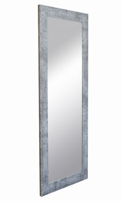 BD art hængespejl i dekorativ ramme 150x50 cm i betongrå til stue og soveværelse, 1 stk.