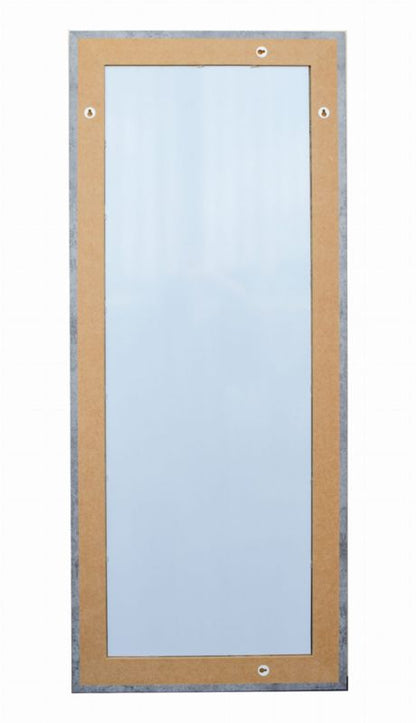 BD art hængespejl i dekorativ ramme 150x50 cm i betongrå til stue og soveværelse, 1 stk.