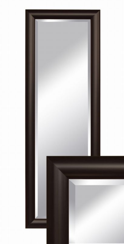 Rektangulært væghængt spejl BD art 140 x 50 cm til stue og entré i wenge, 1 stk.