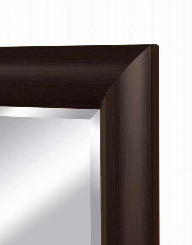 Rektangulært væghængt spejl BD art 140 x 50 cm til stue og entré i wenge, 1 stk.