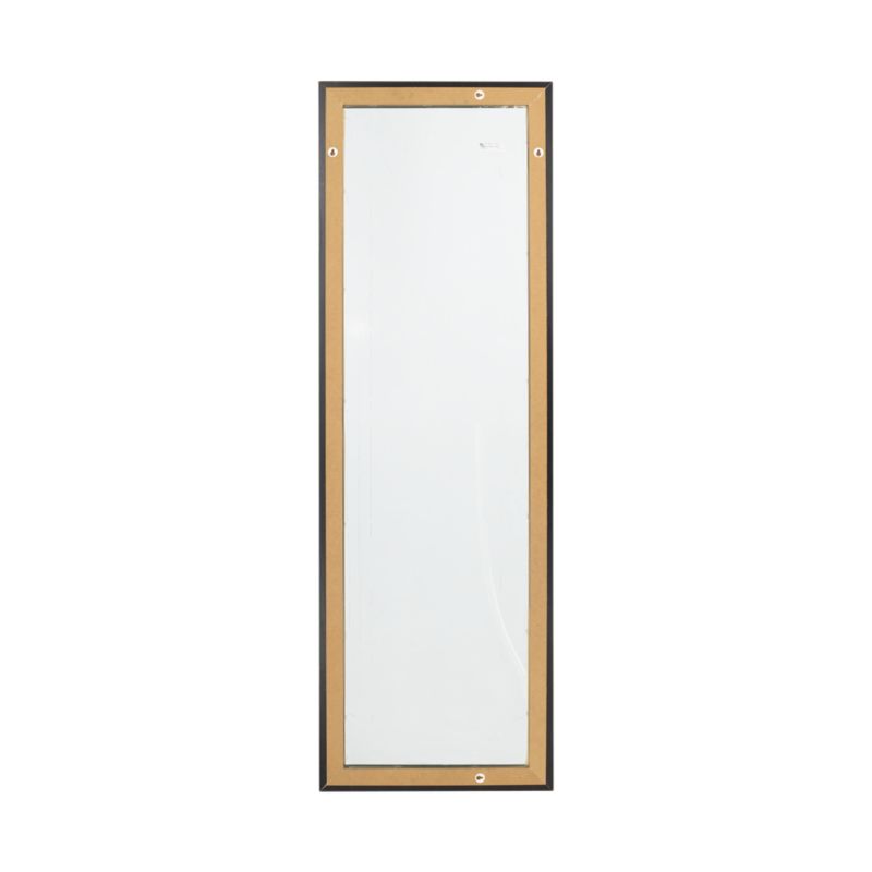 Rektangulært væghængt spejl BD art 140 x 50 cm til stue og entré i wenge, 1 stk.