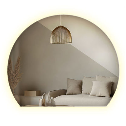 LED-spejl 84 x 100 cm Neutralt lys til badeværelse 1 stk.