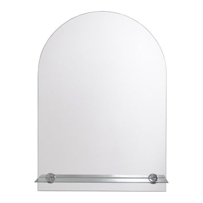 Badeværelsesspejl med hylde Bueformet 40x60 cm Sølv | 3663602461555