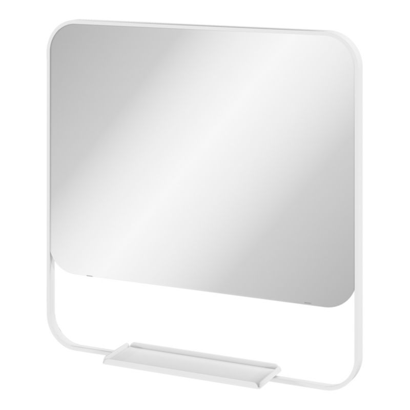 Spejl med hylde GoodHome Maza 60,5 x 47,5 cm hvid
