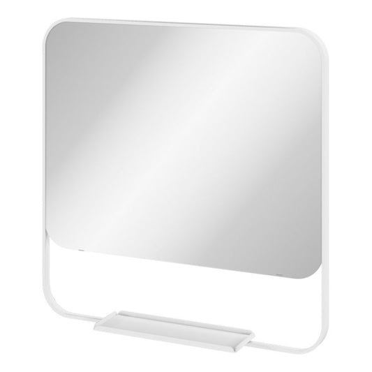 Spejl med hylde GoodHome Maza 60,5 x 47,5 cm hvid