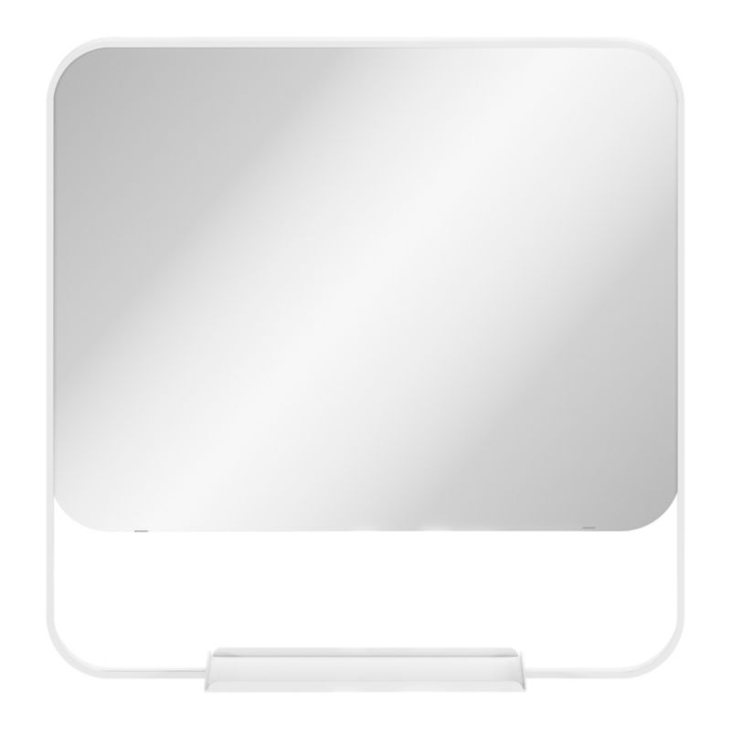 Spejl med hylde GoodHome Maza 60,5 x 47,5 cm hvid