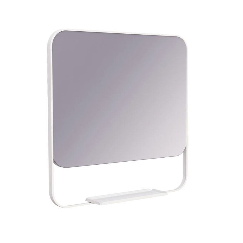 Spejl med hylde GoodHome Maza 60,5 x 47,5 cm hvid