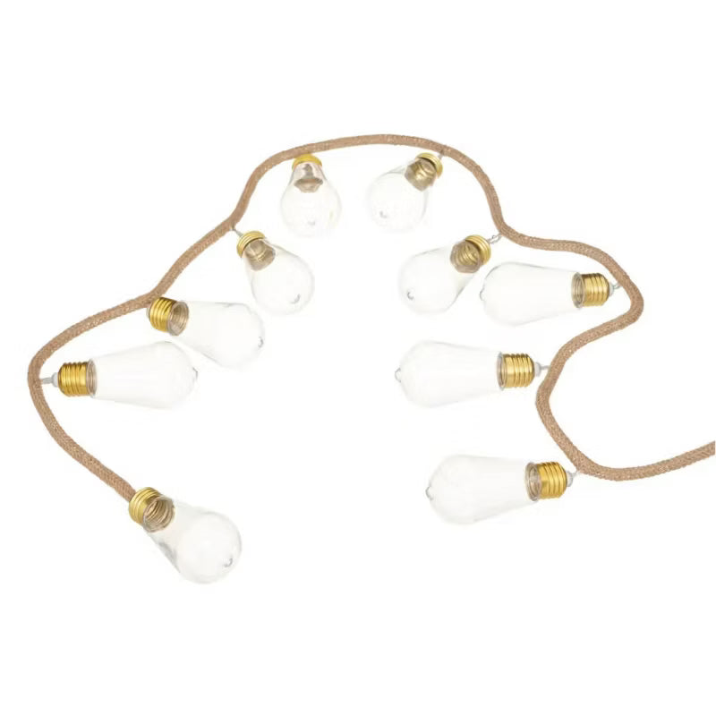 Lyskæde 10 LED 154 cm Beige