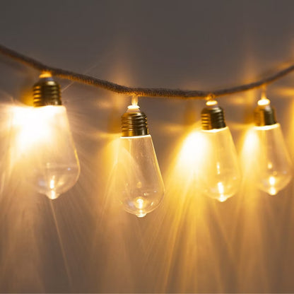 Lyskæde 10 LED 154 cm Beige