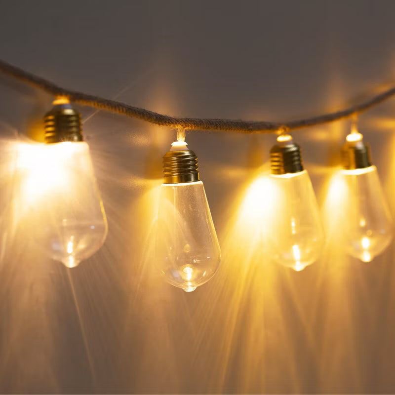 Lyskæde 10 LED 154 cm Beige