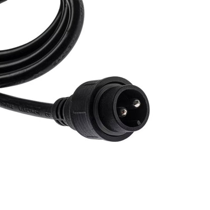 Lyskæde 10 m IP44 med 10x E27 Filamentpærer Sort