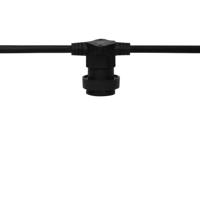 Lyskæde 10x E27 7,95 m Sort IP44 | 5059340847504