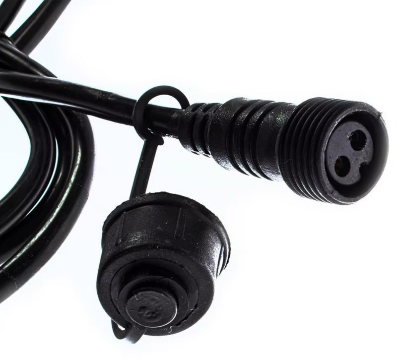 Lyskæde 15x E27 15 m Sort IP44 | 5902693776932