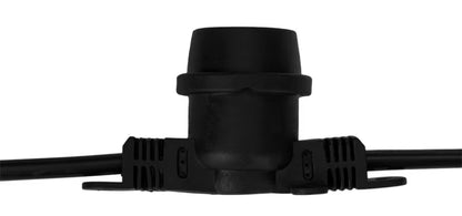 Lyskæde 20 m Sort med 22 Filament Pærer IP65