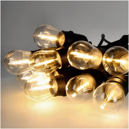 Lyskæde Baja LED 15x1W 15 m E27 Sort
