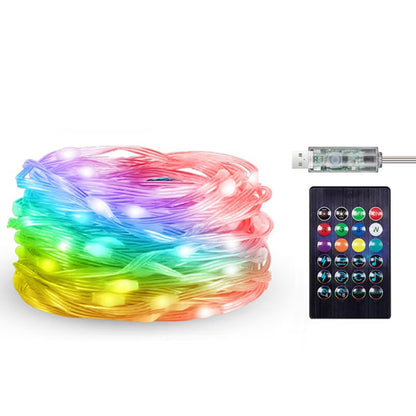 Lyskæde Biri 5 m Hvid RGB LED IP44